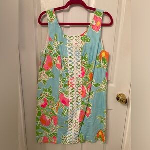 Floral Sleeveless Dress with Lace Detail
